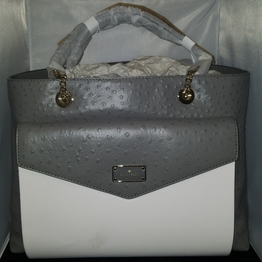 Kate Spade New York a la vita ostrich Halsey purse